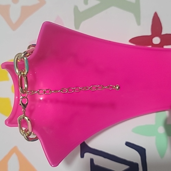 #319 Authentic LOUIS VUITTON Lock Key Set  with colorful Necklace and bracelet - Picture 5 of 8